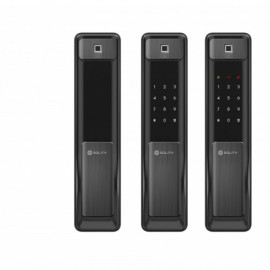 Врезной биометрический замок Solity GP-6000BAK Black с Face ID